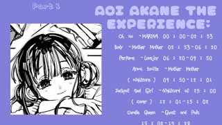 An tbhk playlist: Aoi Akane the Experience ✩