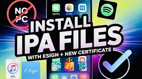 UPDATED! install ESign on iOS |Install IPA Files on iPhone & iPad (No PC, No Jailbreak) iOS 16 -18.3