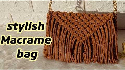 Easy & Quick Macrame Bag Tutorial for beginners Step by Step