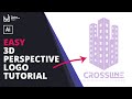 How to Design a 3d Real Estate Logo with the Perspective Grid tool - Adobe Illustrator Tutorial