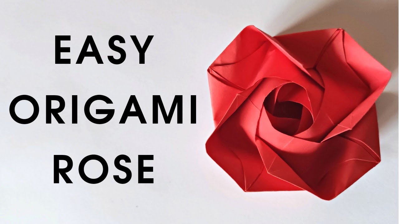 Easy origami ROSE by Evi Binzinger | How to make a paper rose