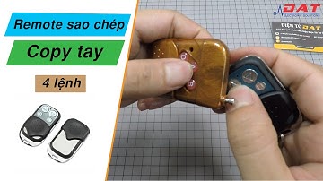Remote sao chép 4 lệnh copy tay 315MHz 433MHz | Điện tử DAT