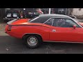 Sold 1970 plymouth bh23 barracuda cuda 340 v8 auto vitamin c orange for sale 57900