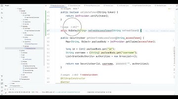 24 04 11, p 13495, Next.js + Spring Boot JWT, 38강, refresh token 작업