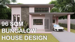 96 SQM BUNGALOW HOUSE DESIGN | Konsepto Designs