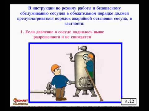 Эксплуатация сосудов, работающих под давлением