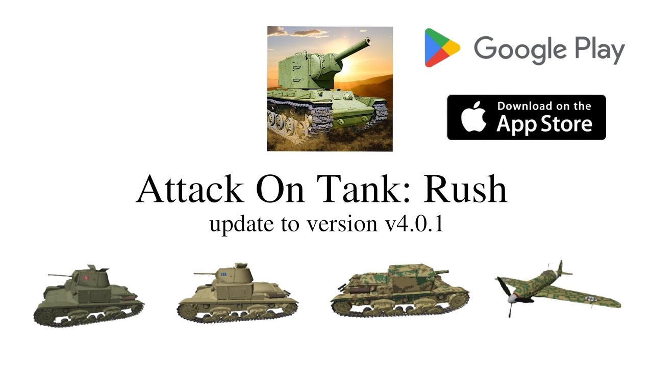 Tank Ruse Game updated to new version (v4.0.1) Attack On Tank Rush - YouTube