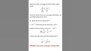 How and when to use alternating series test