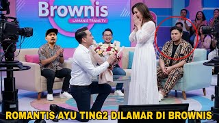 Romantic Ayu Ting Ting Gets Proposed To  On Brownis Tv Show By Her Boyfriend Kevin ayuting