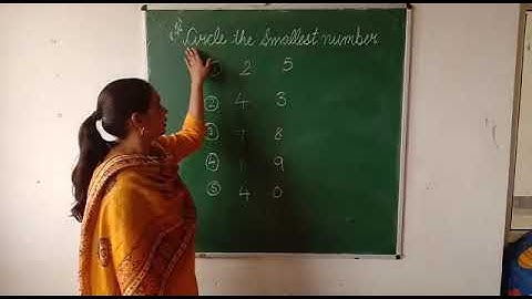 Prep 2 Math- Circle the Smallest Number