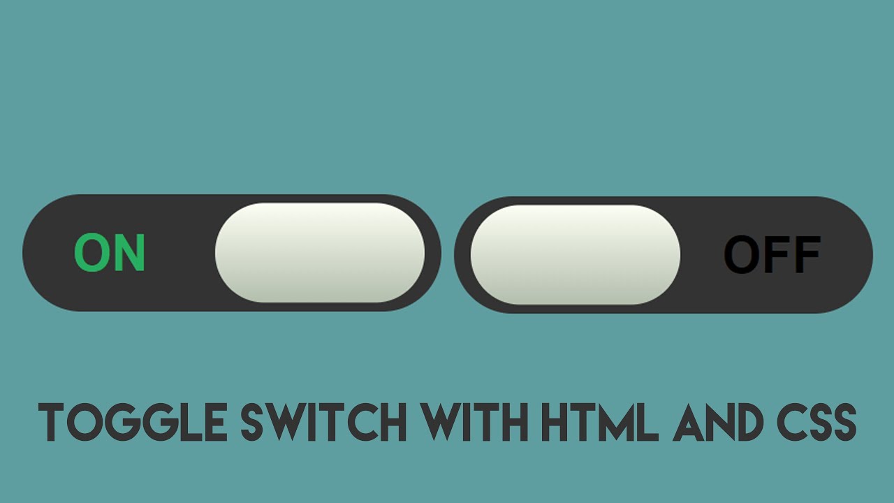 Custom Checkbox - How to make CSS toggle switch