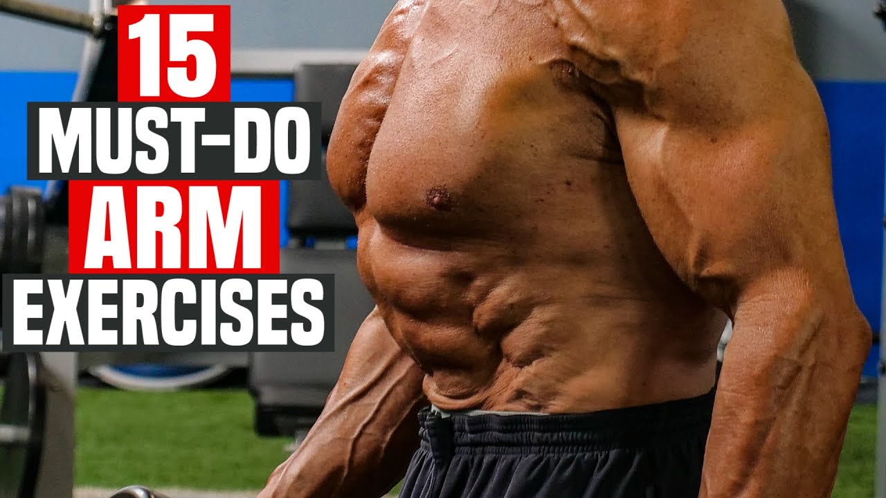 15 MUST DO Arm Exercises With Resistance Build BIGGER Stronger Arms 