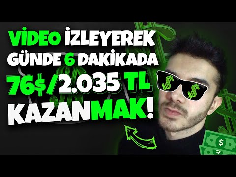 VİDEO İZLEYEREK GÜNDE 6 DAKİKADA 76$/(2.035TL) PARA KAZAN! 💸 - İnternetten Para Kazanma 2023