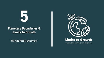 The Limits to Growth | L05 Planetary Boundaries and LTG - Part 2 | World3 Model Overview