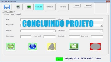 Conclusão Parte Principal da Planilha - Controle de Estoque Excel - Aula 80