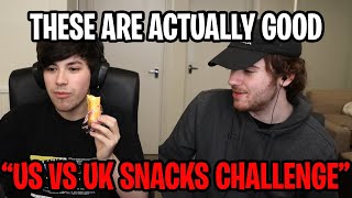 Sapnap and George IRL (US VS UK SNACKS CHALLENGE)