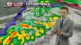 Tracking a nice afternoon, rain this evening
