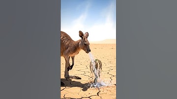 Kangaroo saved apple tree from drying up by watering it 😭🍎#ai #tree #save #kangaroo