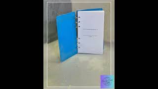 Blue Vibrant Epoxy Planner with Artistic Design