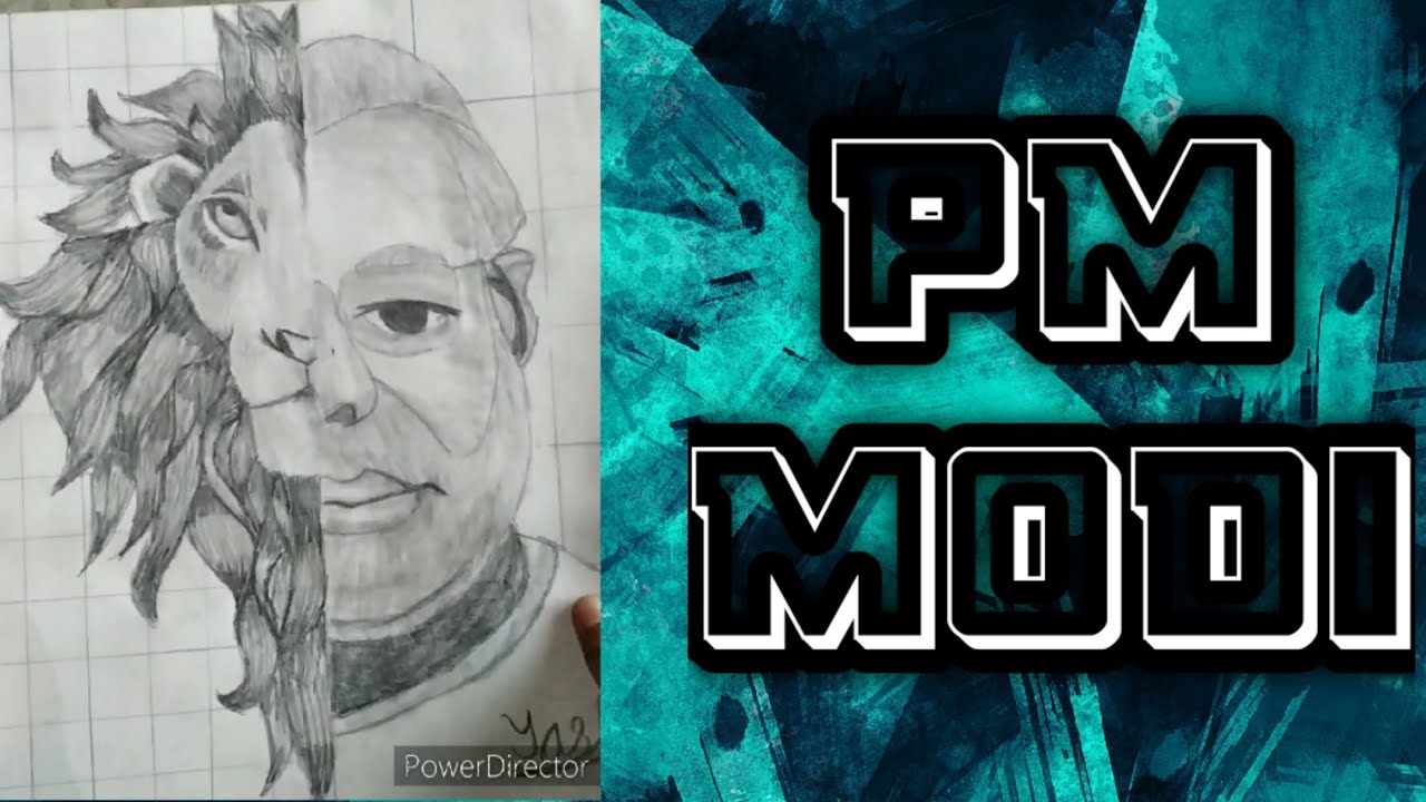 Drawing of our prime minister Narendra Modi || by drawing_badshah - YouTube