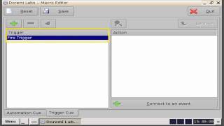 How to set up the Macro Editor: Trigger Cues on the Doremi Digital Cinema Server screenshot 4