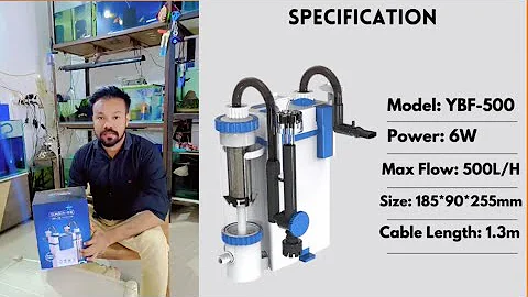 SunSun YBE-500 Hang On Canister Filter. how to aquarium hang on filter