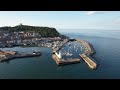 Scarborough Pier Lighthouse 001 / Vincent Pier / South Bay / Yorkshire / Drone
