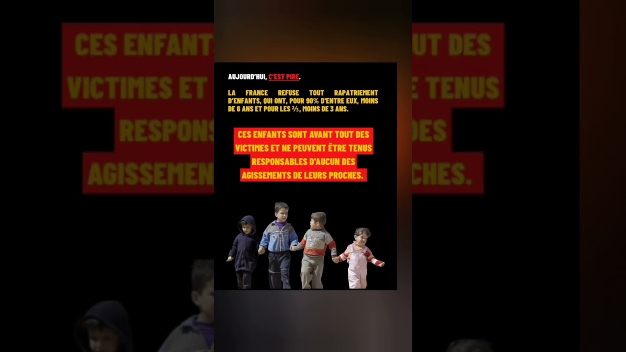 Syrie. Enfants à rapatrier. 30/6/2025