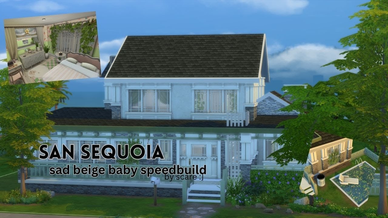 SPEEDBUILD | SAN SEQUOIA SAD BEIGE BABY HOME | terrorfiedtv - YouTube