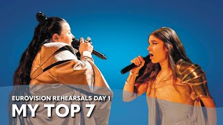 Eurovision Rehearsals Day 1 - My Top 7