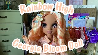 🌈 Rainbow High Georgia Bloom Doll Unboxing & Spa Day 🫧 eBay Find