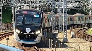 東急目黒線3020系3122F(SDGsトレイン)12K急行浦和美園行き　多摩川到着