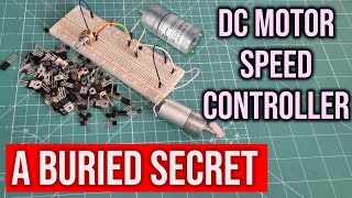 Single transistor DC motor speed controller!