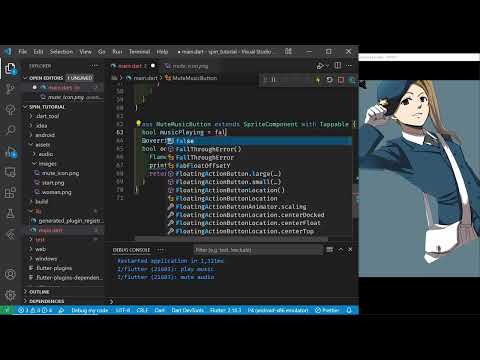 Elena 3 - Flutter Games - Spin and Scale Sprites with Flame - background music