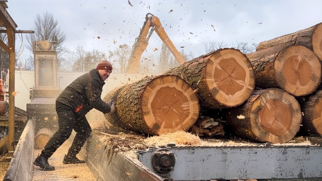 MEGA Destruction of Timber in an Insatiable Shredder