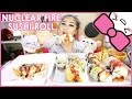 NUCLEAR FIRE SUSHI ROLLS | MUKBANG