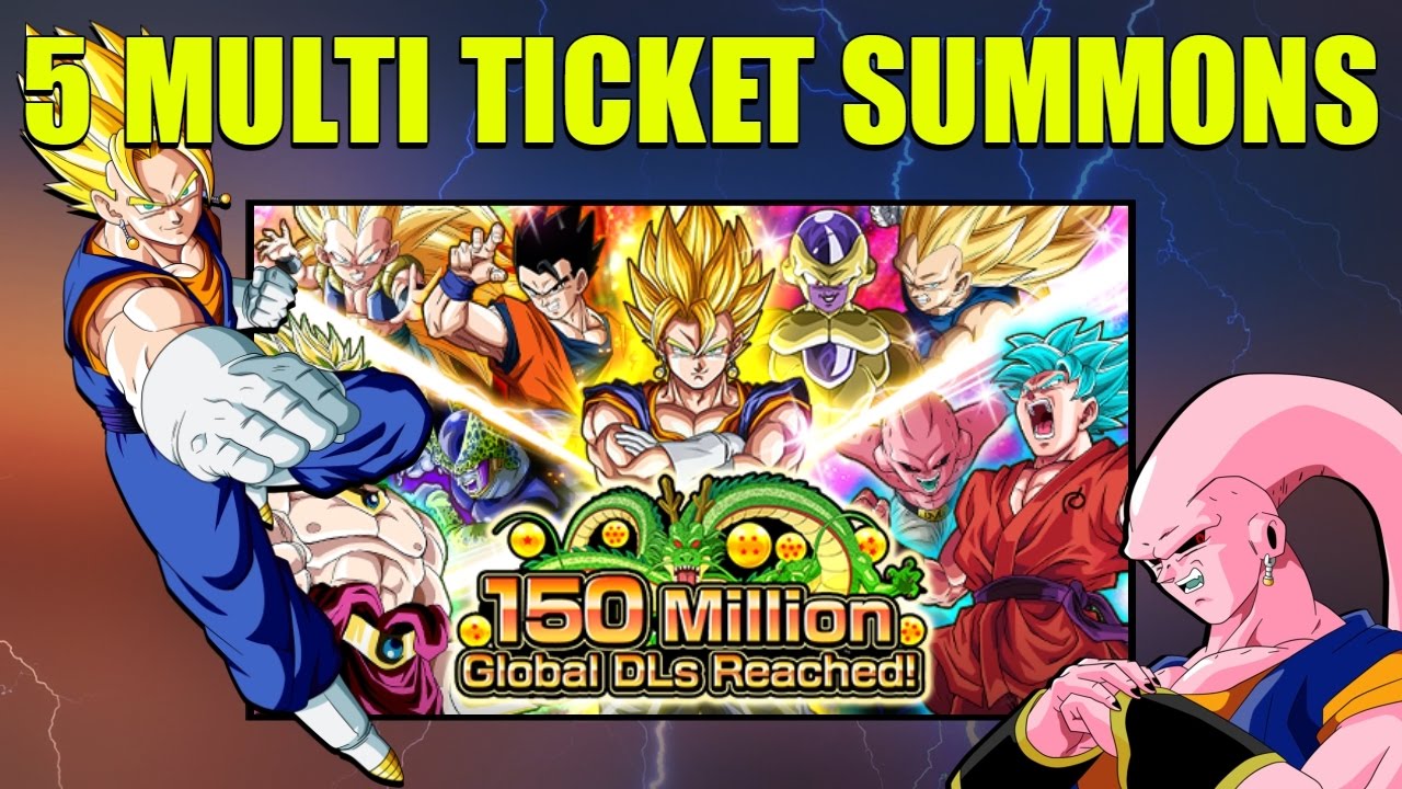 Dragon Ball Z Dokkan Battle Global Ticket Banner Pull 150 Million