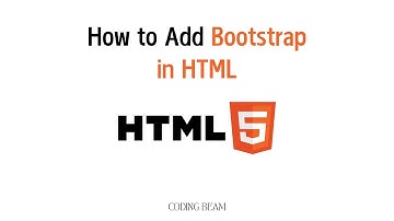How to add Bootstrap CDN in HTML.
