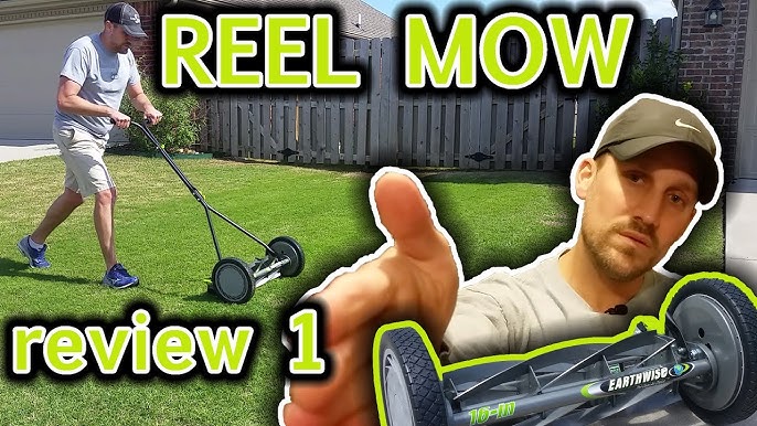 Reel Mower Earthwise 16 --- 7 Blade /// So Easy To Use 