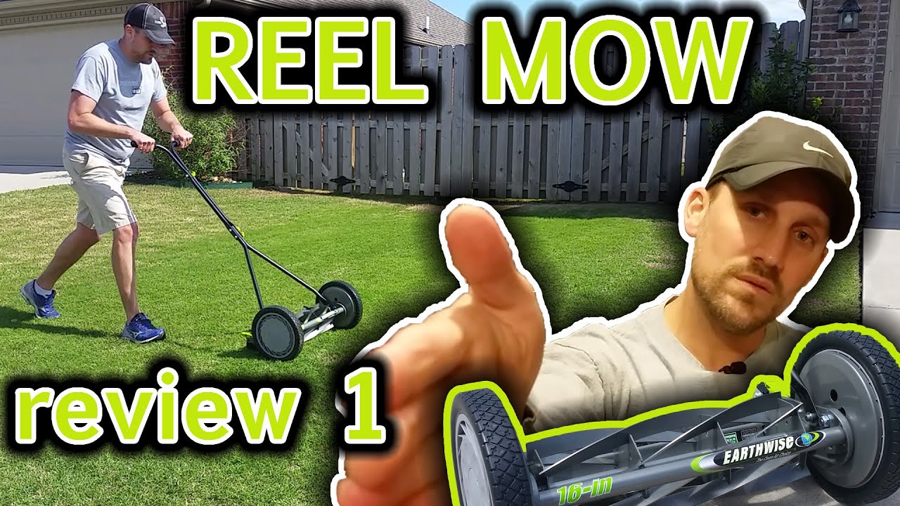 Earthwise Reel Mower Review // First Impression // Reel Mowing