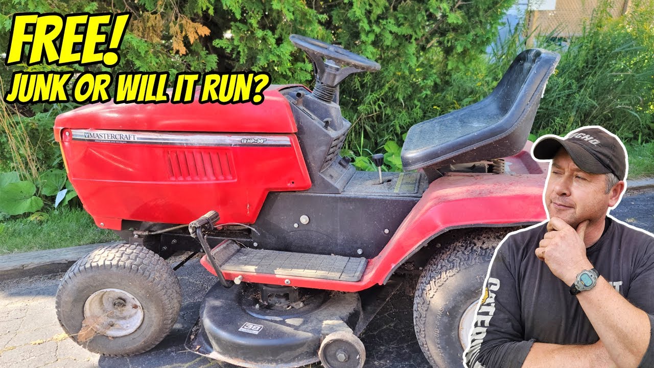 FREE Lawn Tractor - Is It Ready For The Junkyard Or Will It Run?