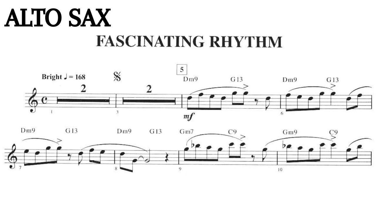 FASCINATING RHYTHM [alto sax] JAZZ STANDARDS gershwin] YouTube