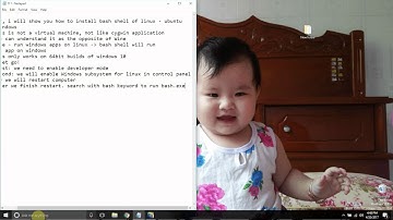 1. install bash shell linux   ubuntu on windows 10   64bit