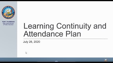 Learning Continuity Plan CDE Part 1 2020.07.28
