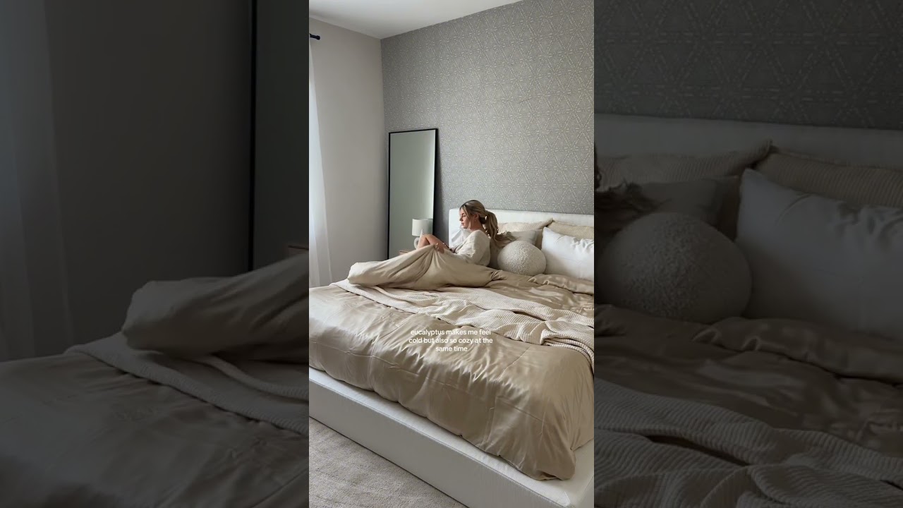 I got the best sleep of my life in these Eucalypso sheets