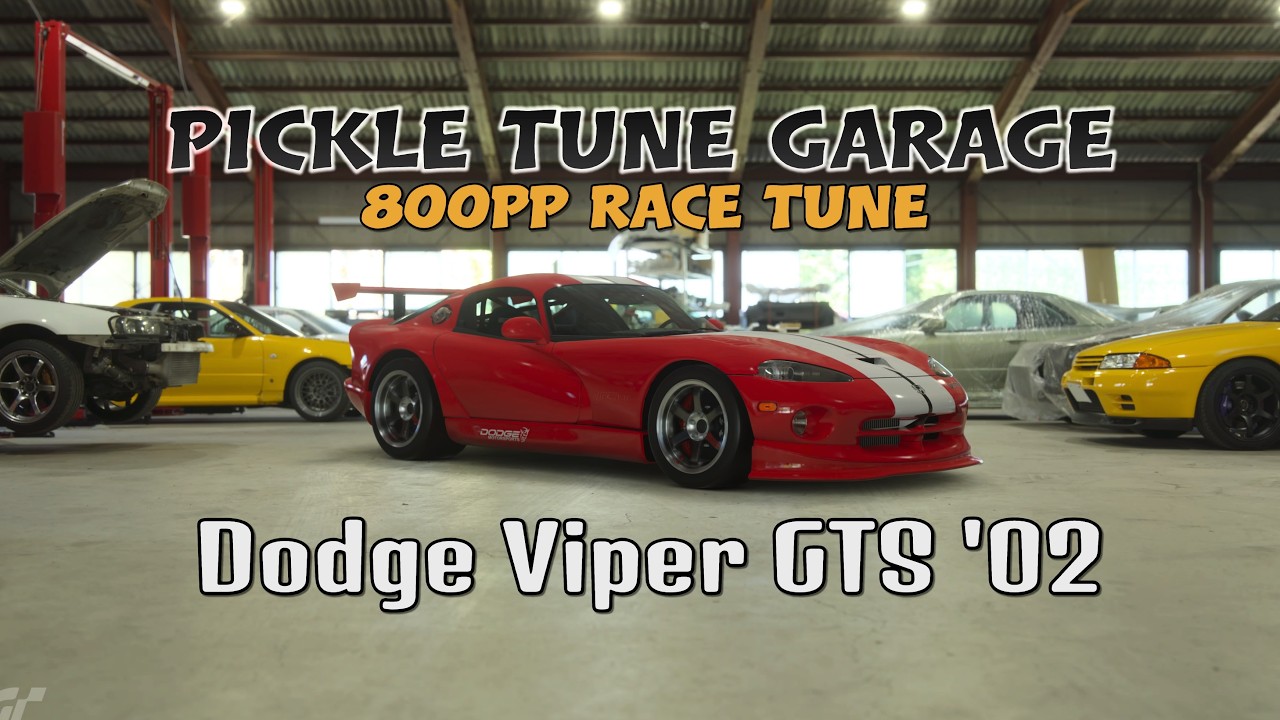 GT7 Dodge Viper GTS '02 | 800PP Race Tune | Pickle Tune Garage (Update ...