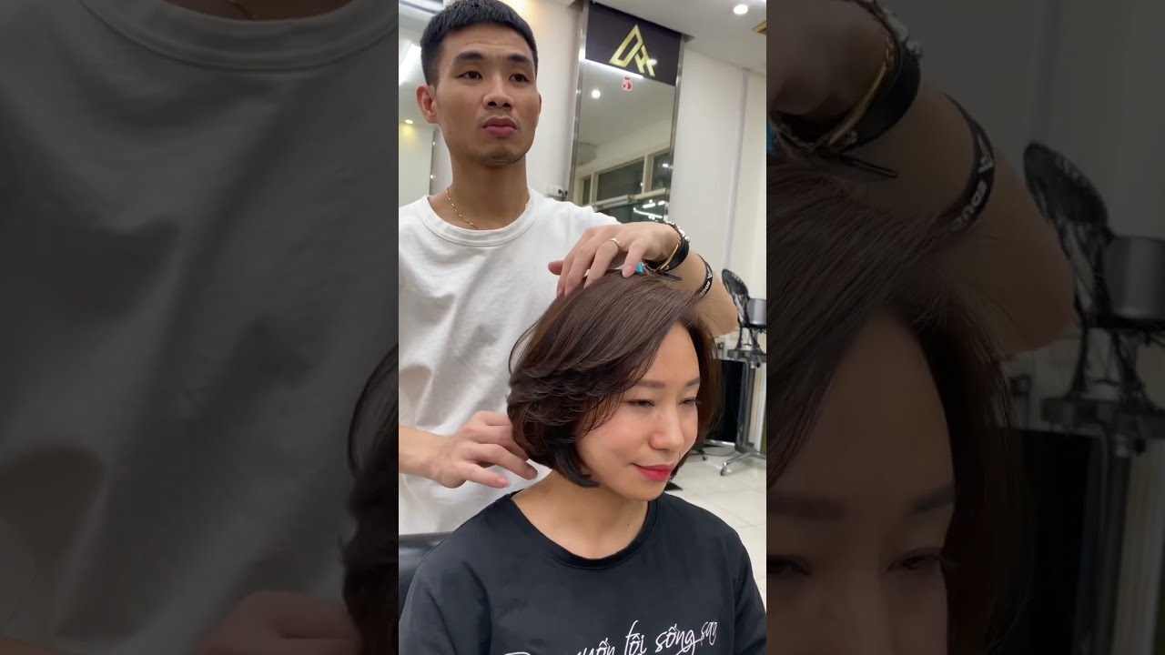 Dang Hieu. Kiểu tóc ngắn dành cho mặt tròn dễ thương... - youtube