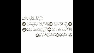 سورة النازعات 3 القسم الثالث تكرار كيفي من .. أأنتم أشد خلقا .. إلى ..   متاعاً لكم ولأنعامكم