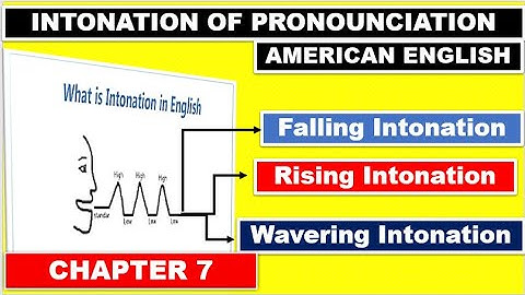 Chapter 7 | INTONATION | American English Pronunciation