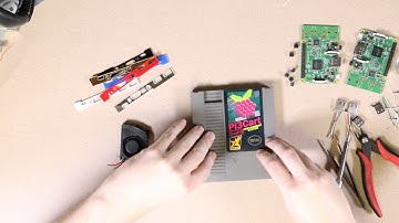 Modified Raspberry Pi 3 built into an NES cartridge